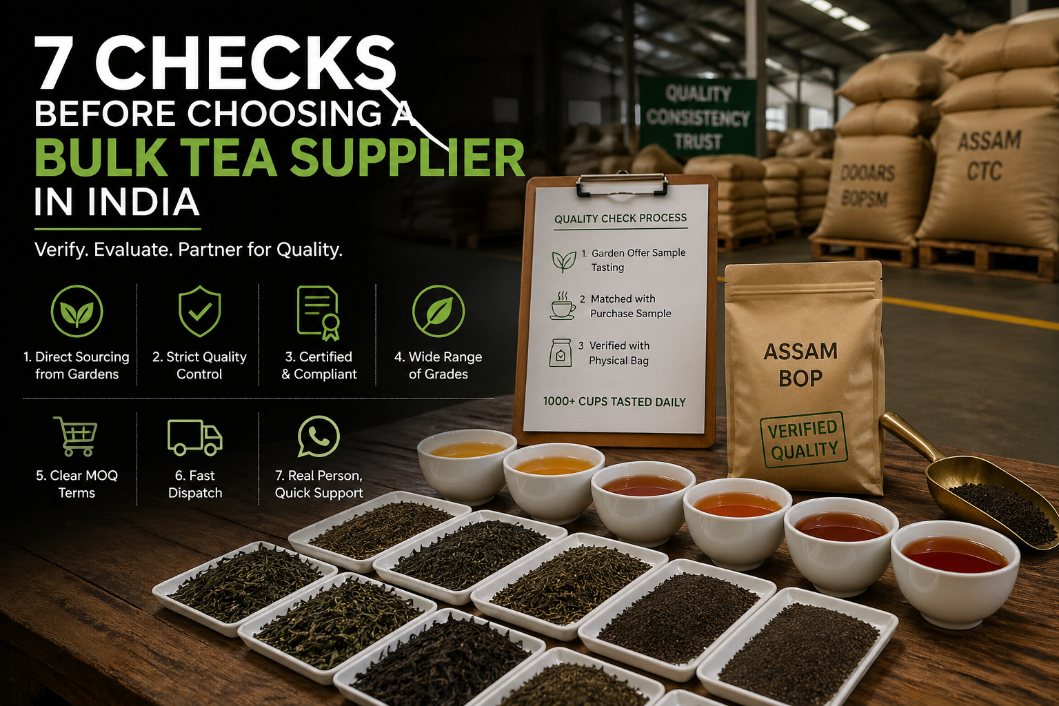 How to Choose a Bulk Tea Supplier in India — 7 Things to Check Before You Buy