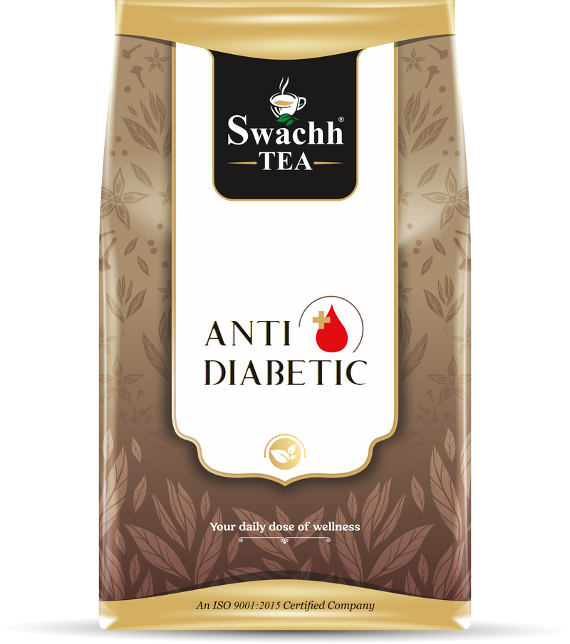 Daily Balance by Swachh Tea, Cinnamon, gymnema (gudmar), stevia leaves, jamun seeds, ginger flakes, bitter melon (karela), fenugreek seeds (methi), moringa leaves